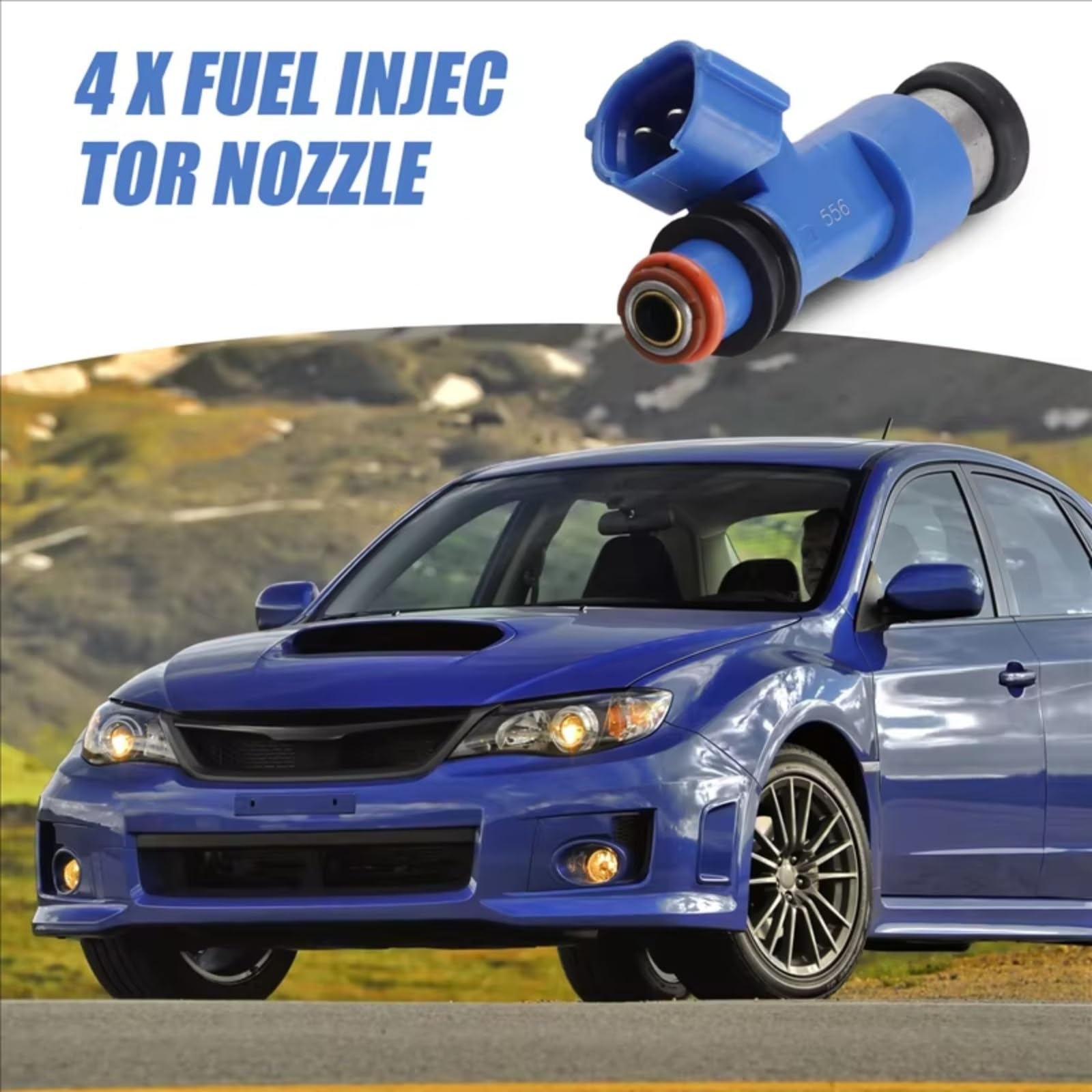 Dosificador Combustible Boquilla Inyector Combustible Para Motor 4 Piezas FIDL1896N Compatible Con Subaru Para Legacy 2007 2008 2009-2012 Para Impreza Para Forester 2006-2013 2.5L