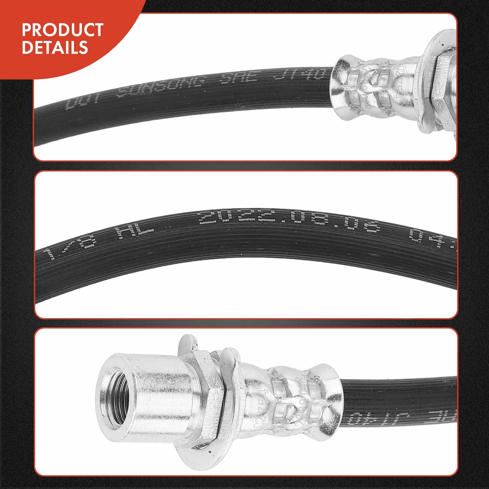 Silverado 1500 Brake Hydraulic Hose; Rear Center (08-10 Silverado 1500 W/ 10-Bolt Axle & W/o - Foto 7