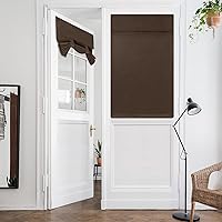 Vista 110 de HOMEIDEAS Cortinas opacas de aula para puerta delantera, cubierta de ventana de puerta de aula, persianas de privacidad con aislamiento térmico