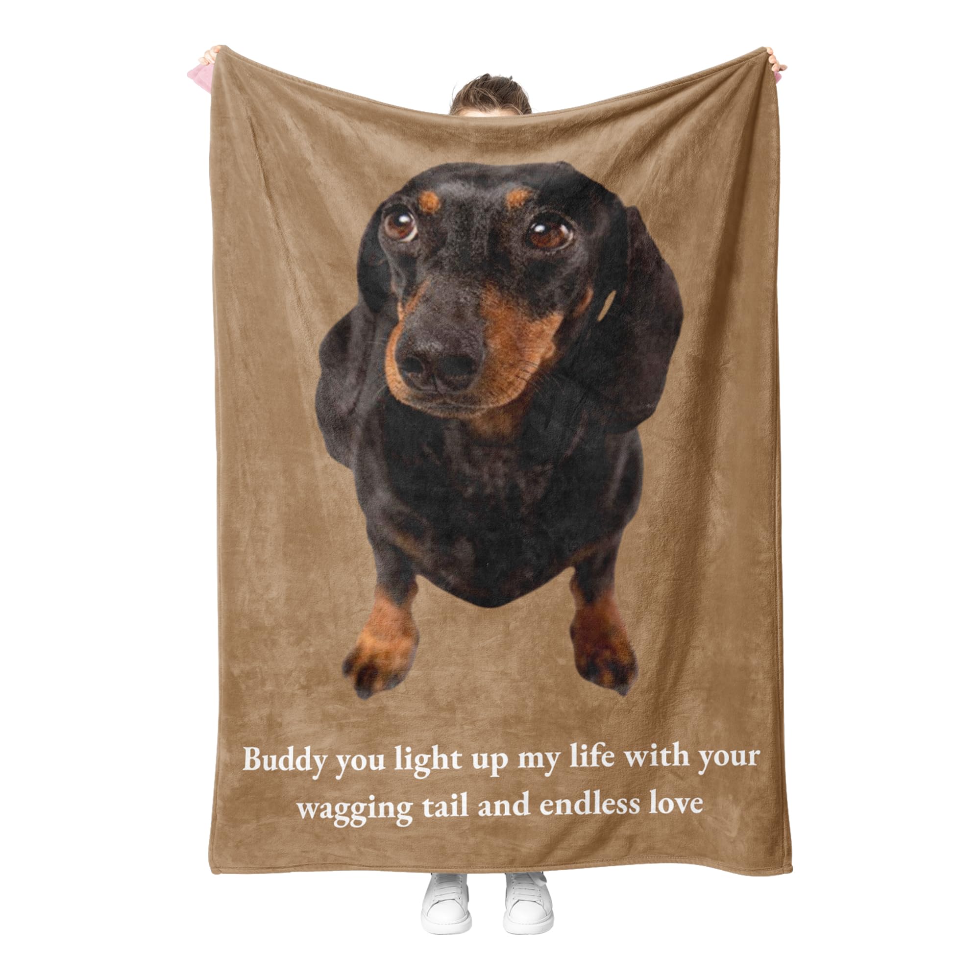 Print Maniacs 1.1 Photo Personalised Photo Blanket Throw | Customised Blanket With Photos (75Cm X 100Cm)