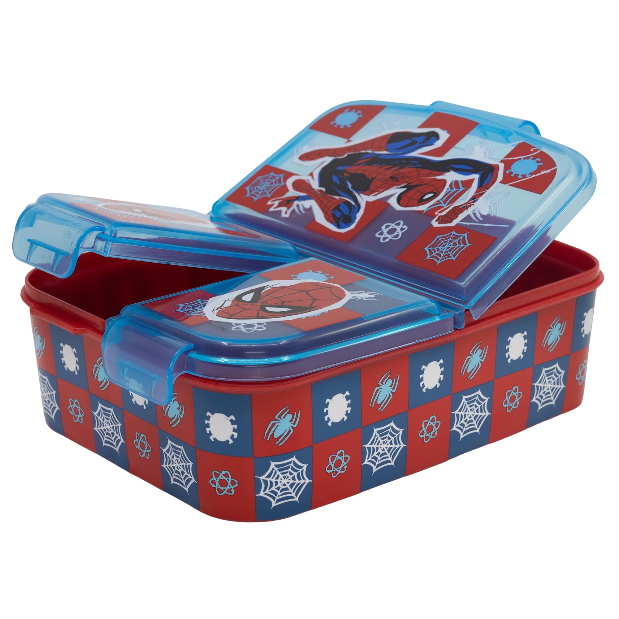 Gluman Partition Lunch Box for Kids with Snap Lock Closure| 3 Compartment Lunch Box for School | Air Tight Lunch Box for Kids Fresh Box for Sandwiches, Noodle, Salad, Wraps 390 ml (Disney Spiderman) (B0CX4VB7RN) Amazon Price History, Amazon Price Tracker
