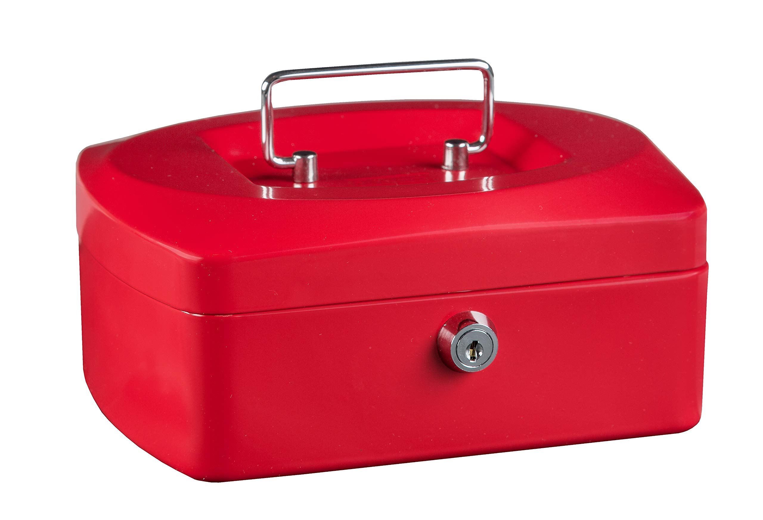 Idena 50029 Cash Box 8 Inches Size 205 x 160 x 90 mm Red Pack of 1