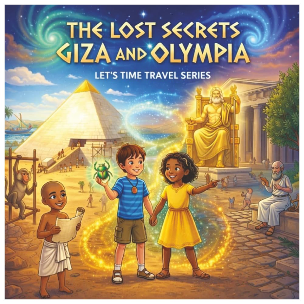 THE LOST SECRETS GIZA AND OLYMPIA: THE LOST SECRETS GIZA AND OLYMPIA : Let’s Time Travel Series | 8.25 × 8.25 inches | An entertaining and interactive ... thrilling adventure through time and history
