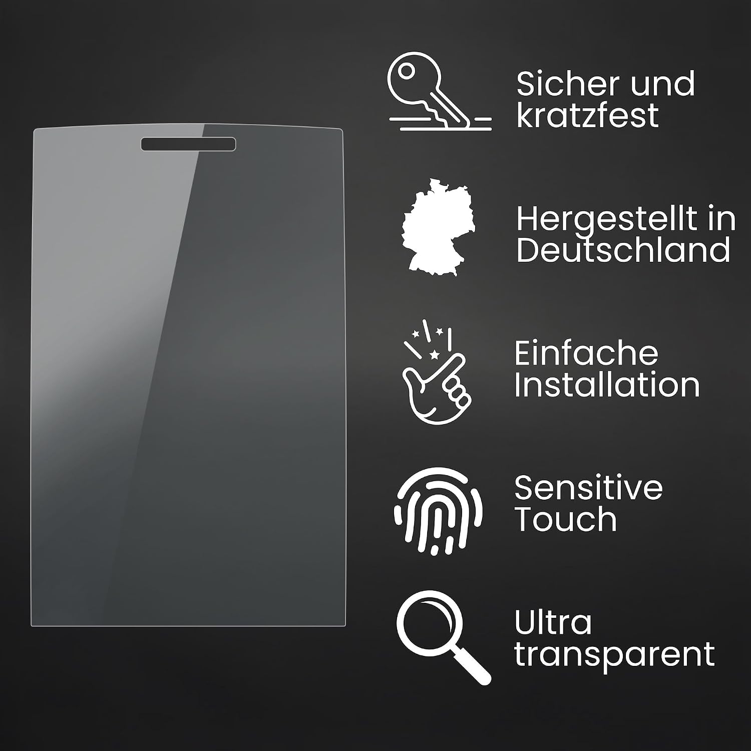 Bruni Screen Protector compatible with Nokia X2 Protector Film, crystal clear Protective Film (2X)