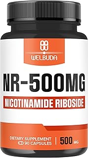 WELBUDA NAD+ Supplement with Nicotinamide Riboside - 90 Capsules - 3 Month Supply