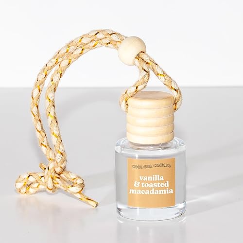 Miniatura 2 de COOLGIRLCANDLES - Difusor de aceite de fragancia colgante de macadamia tostada de vainilla para automóvil, difusor de aire para aceites esenciales,