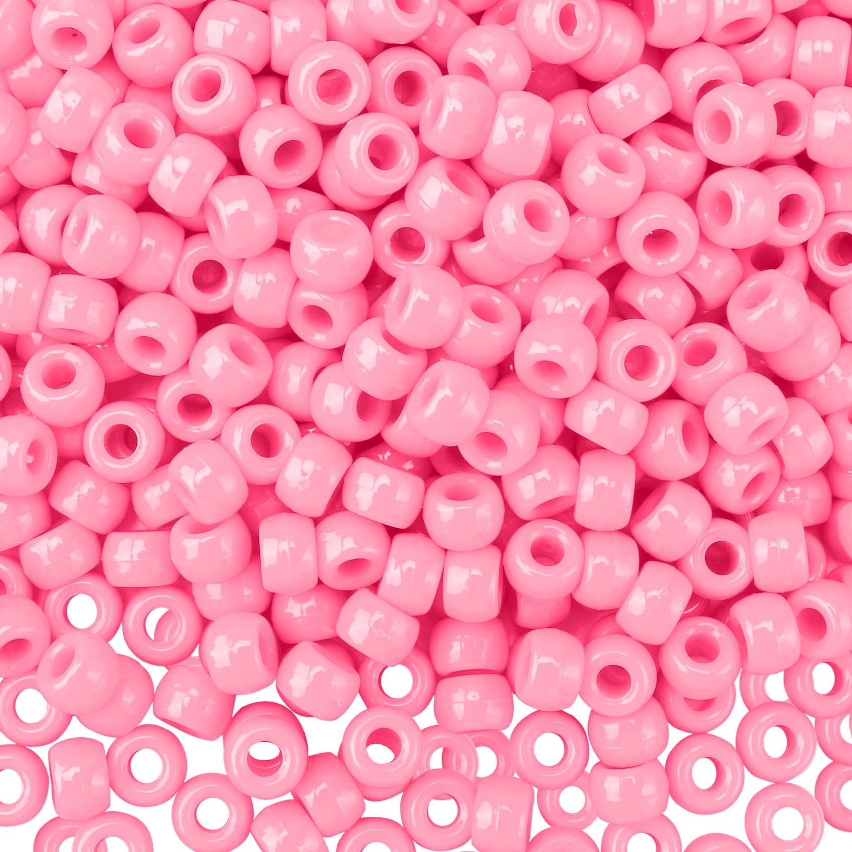 1100pcs Pony Beads,Beads for Jewelry Making,Friendship Bracelet Beads Kit,Beads for Bracelets Making,Hair Beads,Beads for Crafts,Pony Beads Bulk,Kandi Beads Pink Cute Beads Craft Beads