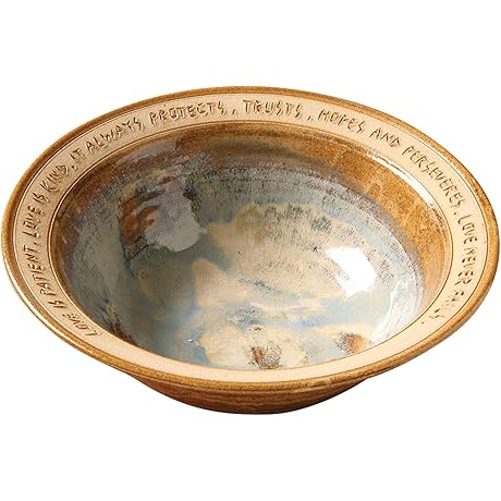 Handcrafted Stoneware Bowl: A Timeless Wedding Gift Filled with Love