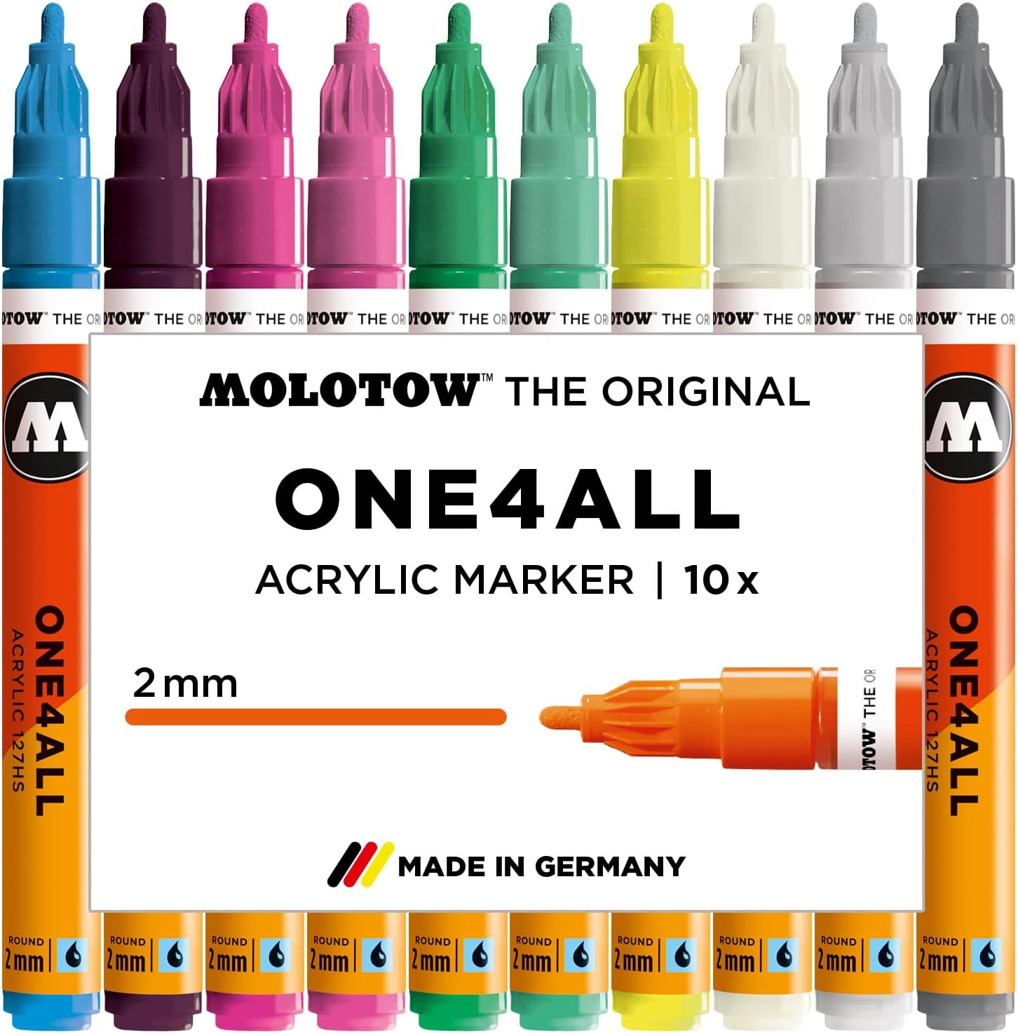 Molotow ONE4ALL Refill Acryl - Metallic Silber Nachfülltinte Für Marker