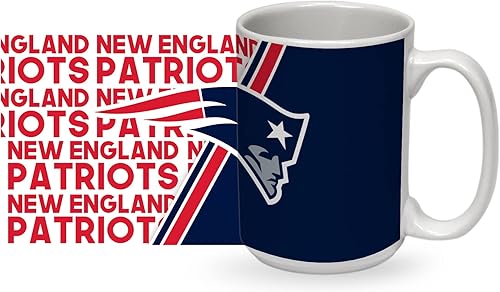 Vista 116 de Rico Industries NFL Football 15 oz White Ceramic Mug