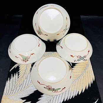 Amazon.co.jp: 有田焼 古伊万里 金彩窓絵 壽字紋 手描き 中皿 深