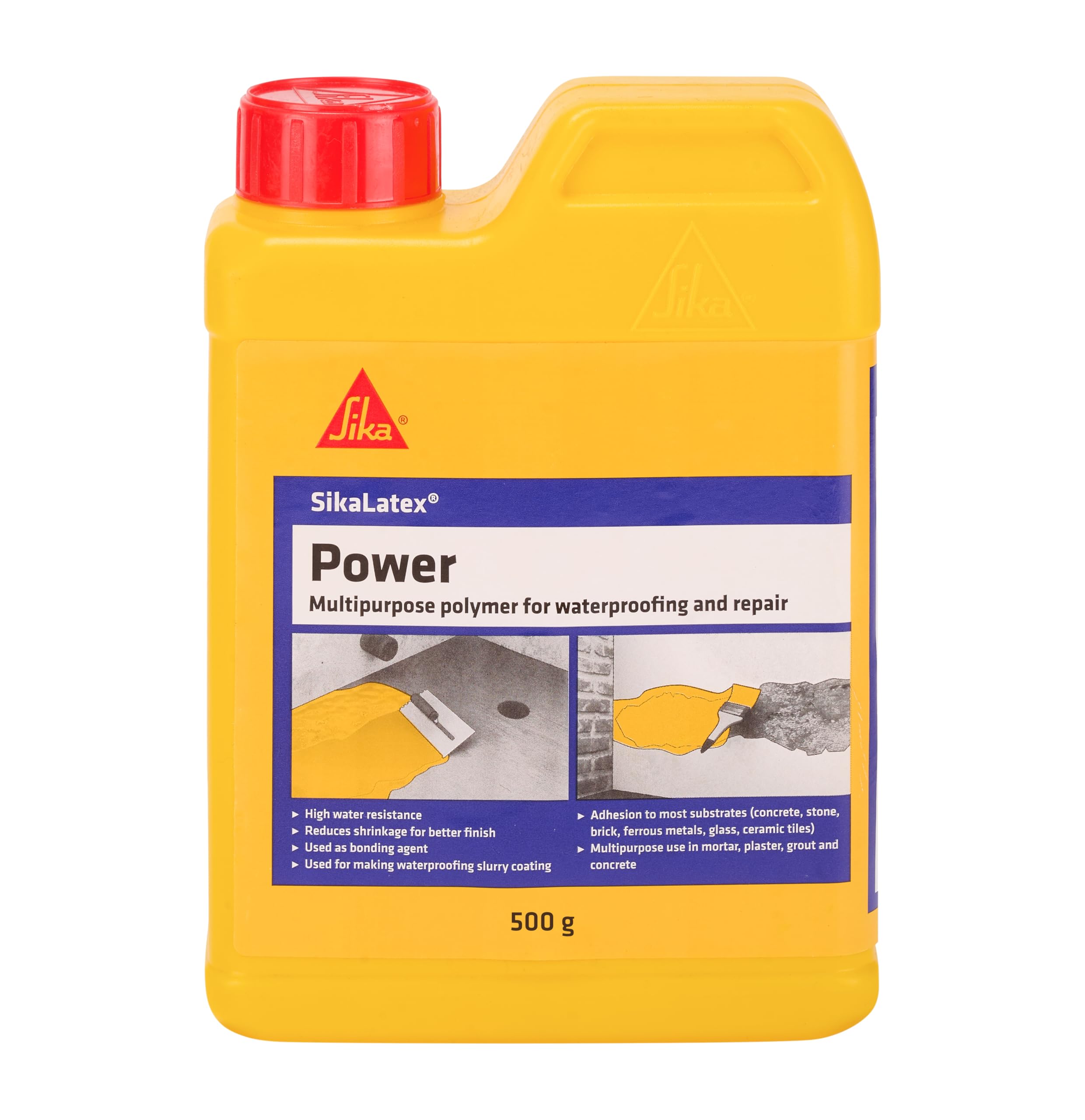 SIKA - SikaLatex Power - Concentrated multipurpose polymer for waterproofing and reparing mortars - 500g
