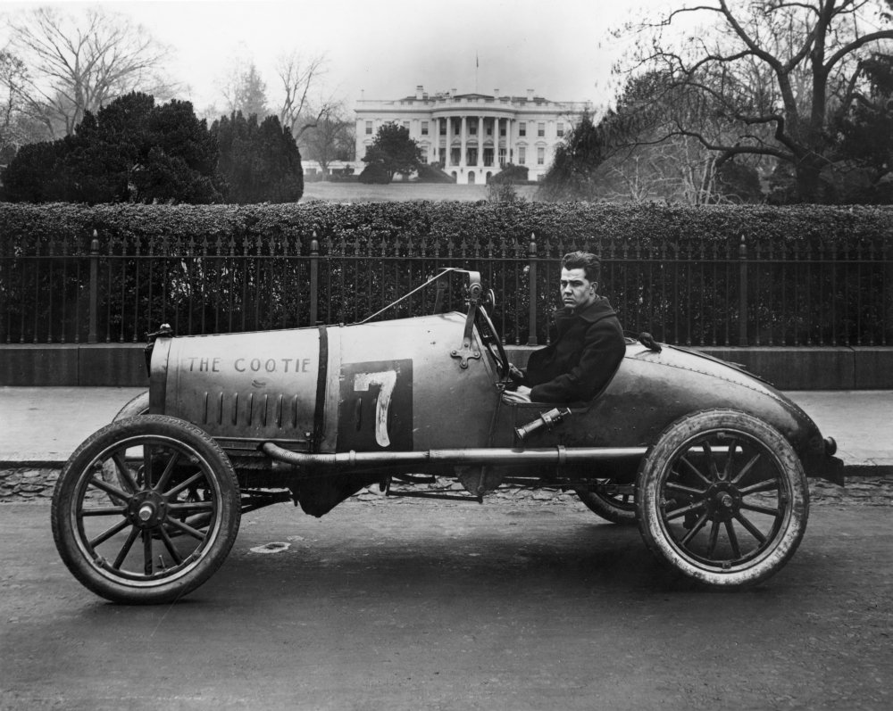 Automobiles Racing Nthe Cootie A Racing Car Parked Outside The White House At Washington DC In 1922 Poster Print by (18 x 24)