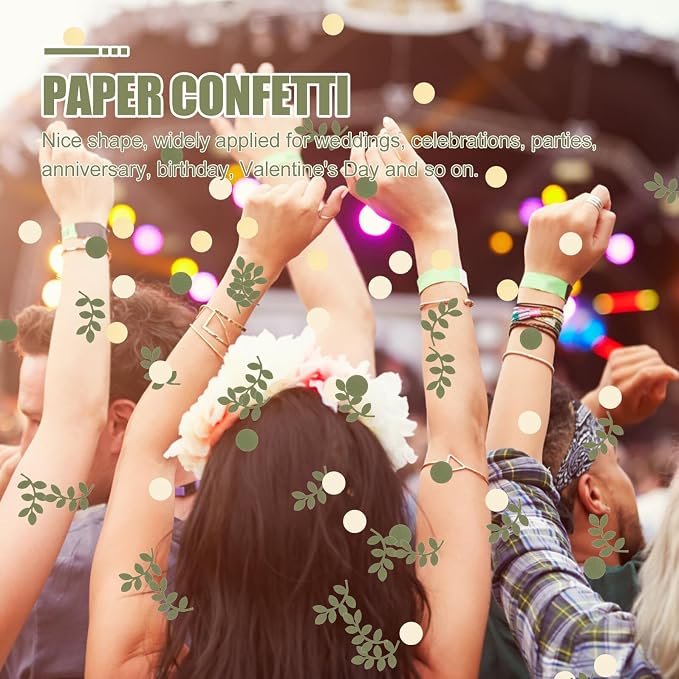 Confeti de papel biodegradable multicolor 100 piezas miniatura 4