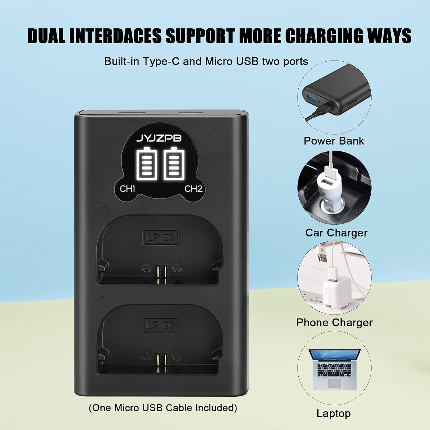 70% Off Everything JYJZPB LP-E6 LP E6N Rechargeable Battery and Charger for Canon EOS 5D Mark II, III, 5DS, 5DS R, 6D, 60D, 6D Mark II, 7D, 7D Mark II,70D, 80D, XC10, XC15, BMPCC 4K, BMPCC 6K Super Brands JYJZPB LP-E6 LP E6N Rechargeable Battery and Charger for Canon EOS 5D Mark II, III, 5DS, 5DS R, 6D, 60D, 6D Mark II, 7D, 7D Mark II,70D, 80D, XC10, XC15, BMPCC 4K, BMPCC 6K
