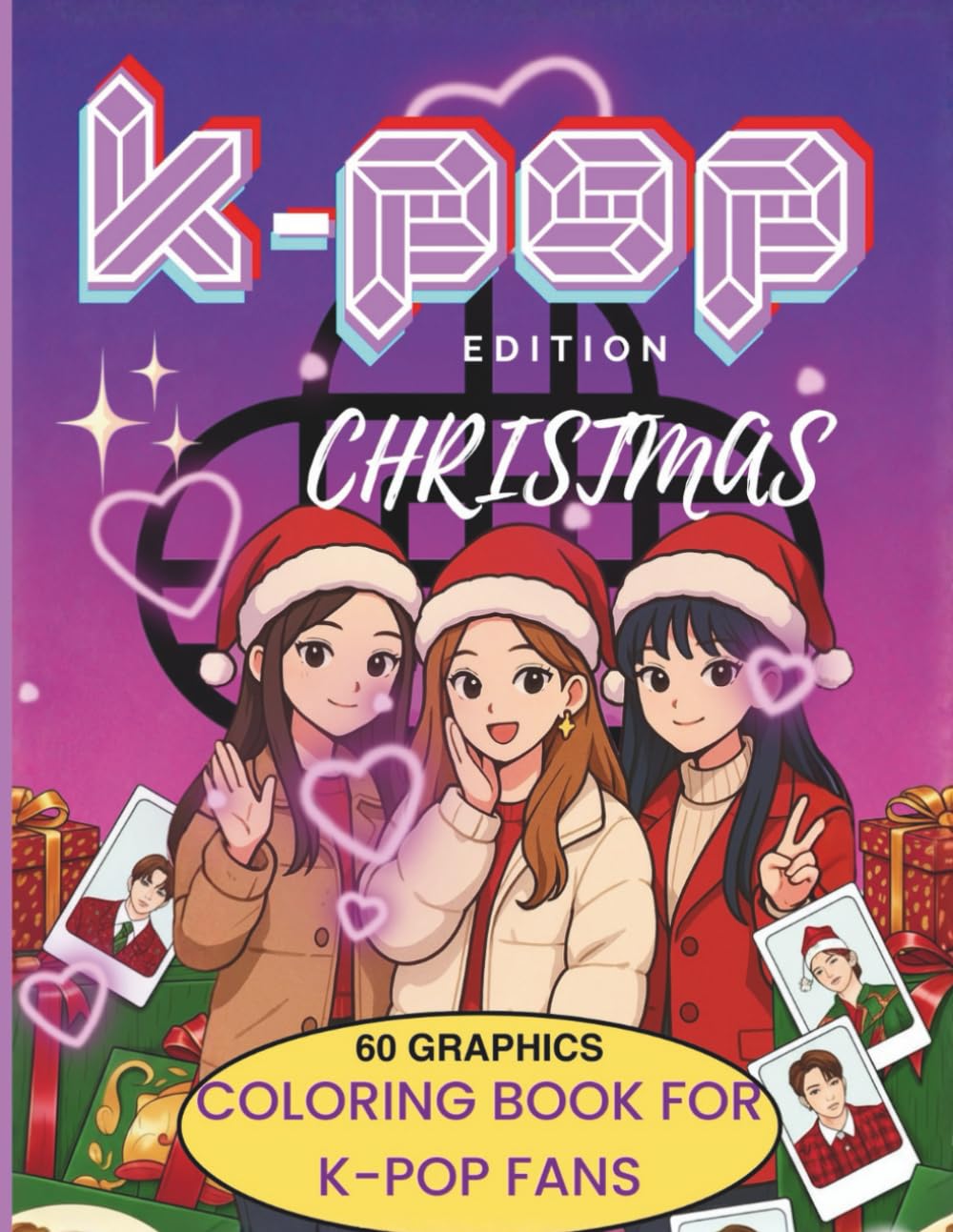 K-POP Coloring Book : 60 Festive K-Pop Girls & Idol-Inspired Holiday Outfits | Cute Winter Fashion, Aesthetic K-Pop Scenes & Relaxing Coloring Pages: ... K-Pop Fans | Cozy Winter Styl, Christmas Vibe