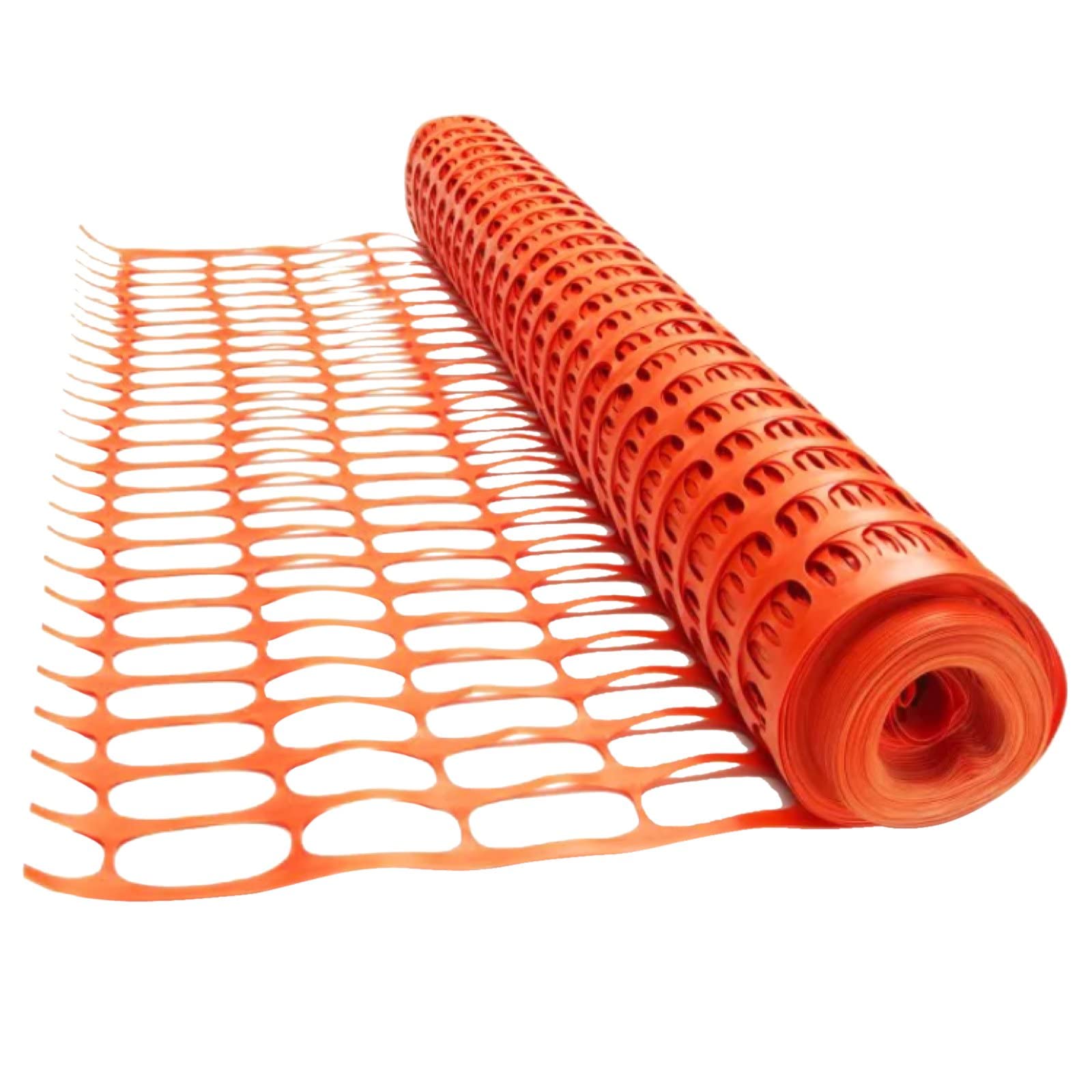 Berry Safety Mesh 50 Meter | Heavy Duty Fencing Barrier Mesh - Orange | Plastic Construction Barrier Netting for Building Site, Road Construction, Outdoor Garden Plastic Netting Mesh Fence (50 Meter)