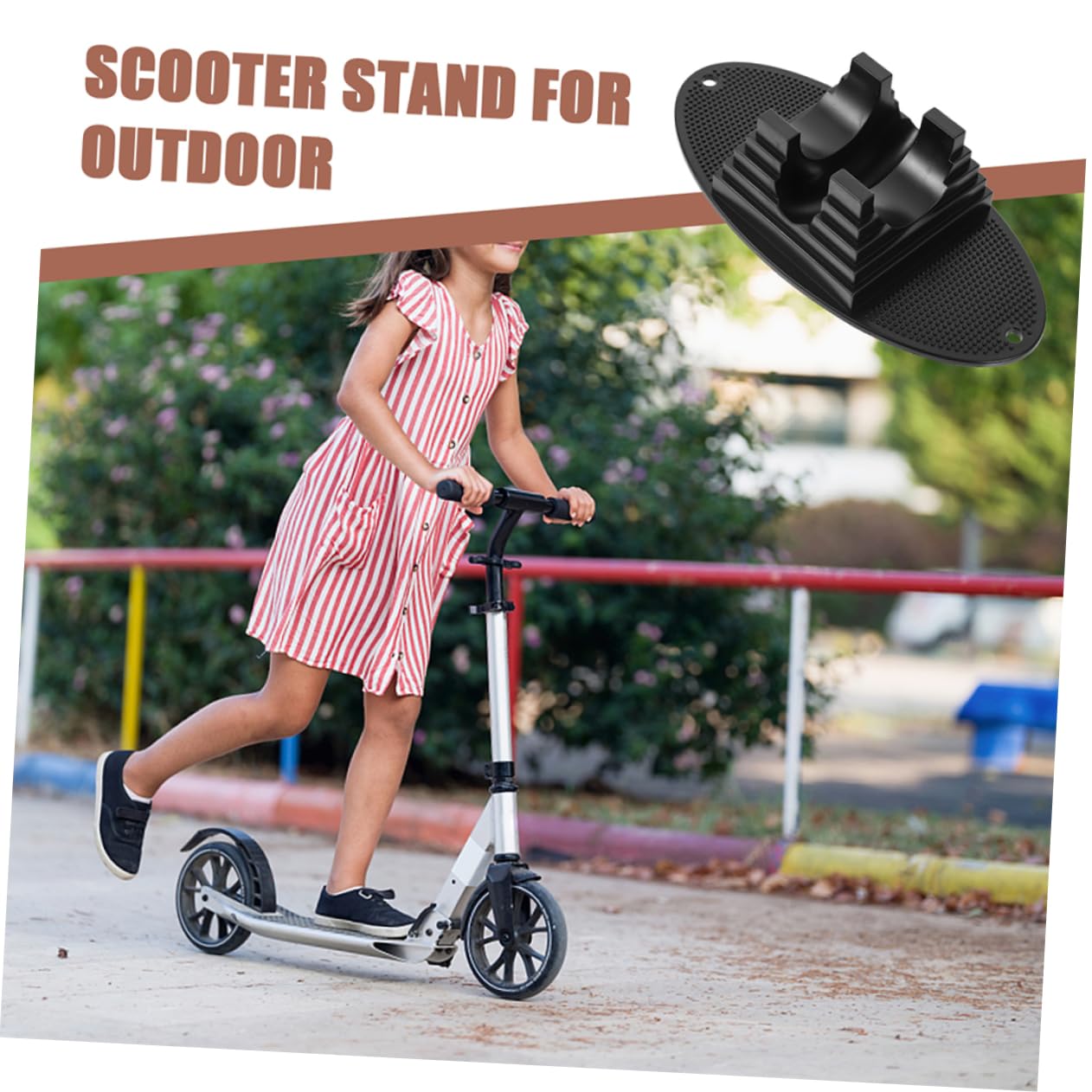 Gatuida Roller Bodenhalterung 3 Stück aus PC für Scooter und Kinderfahrrad