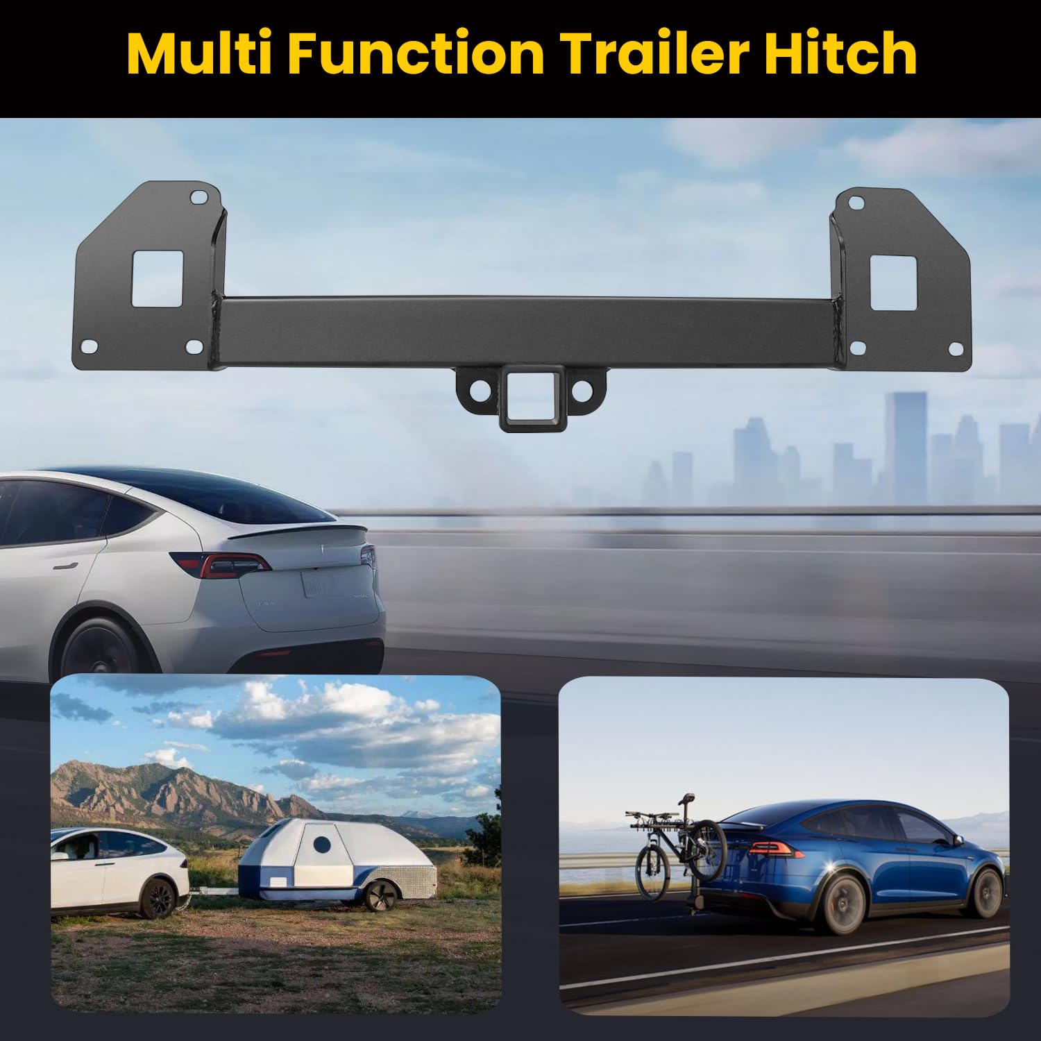 Amazon.co.jp: ThinSGO TeslaモデルY牽引ヒッチ牽引フックアダプター