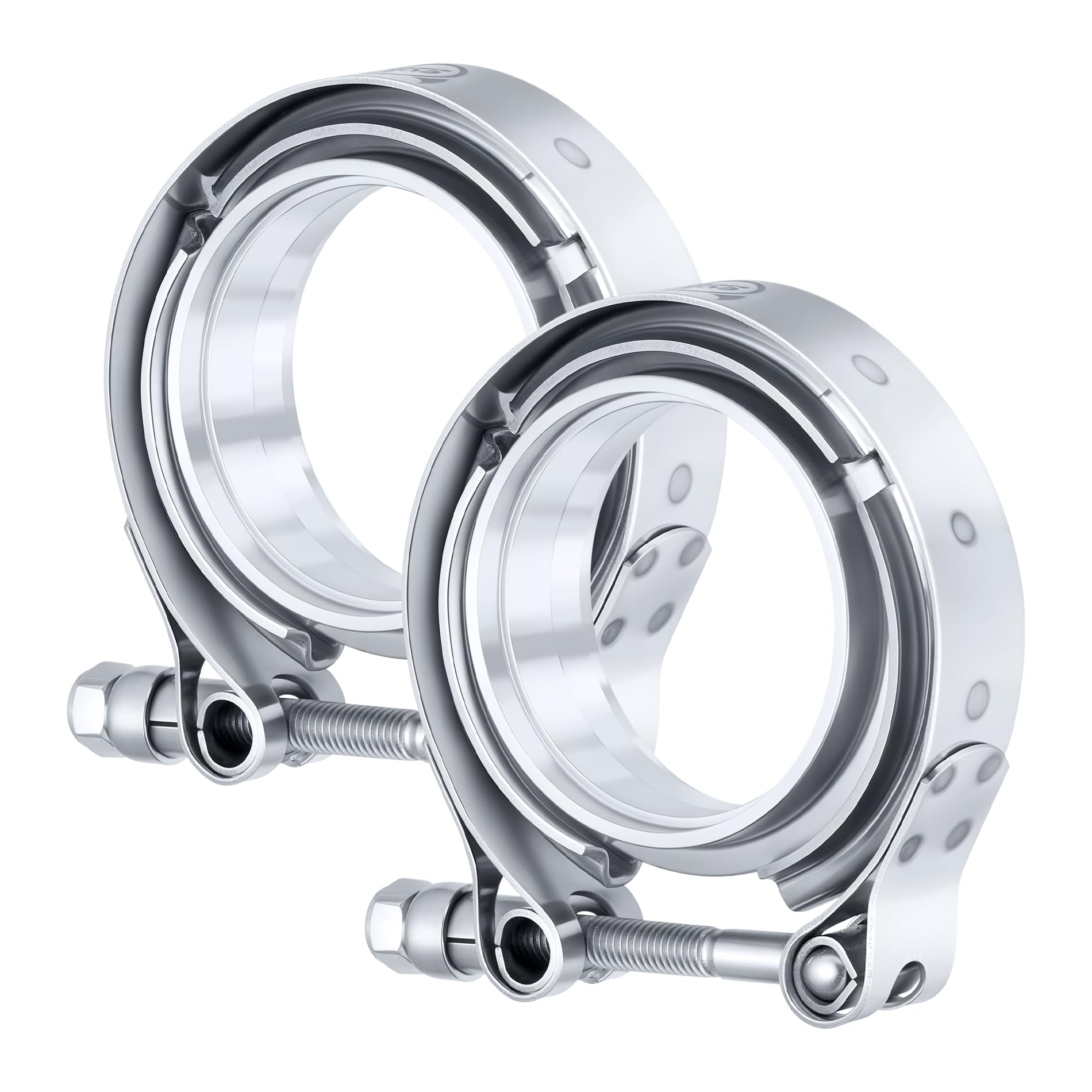 EVIL ENERGY 2.5 Inch V Band Clamp with Flange 304 Stainless Steel