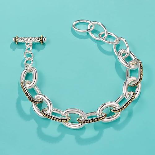 Miniatura 3 de UNY JEWEL Las joyas hacen una declaración con la pulsera de cadena de eslabones inspirada en la marca de San Valentín para mujer