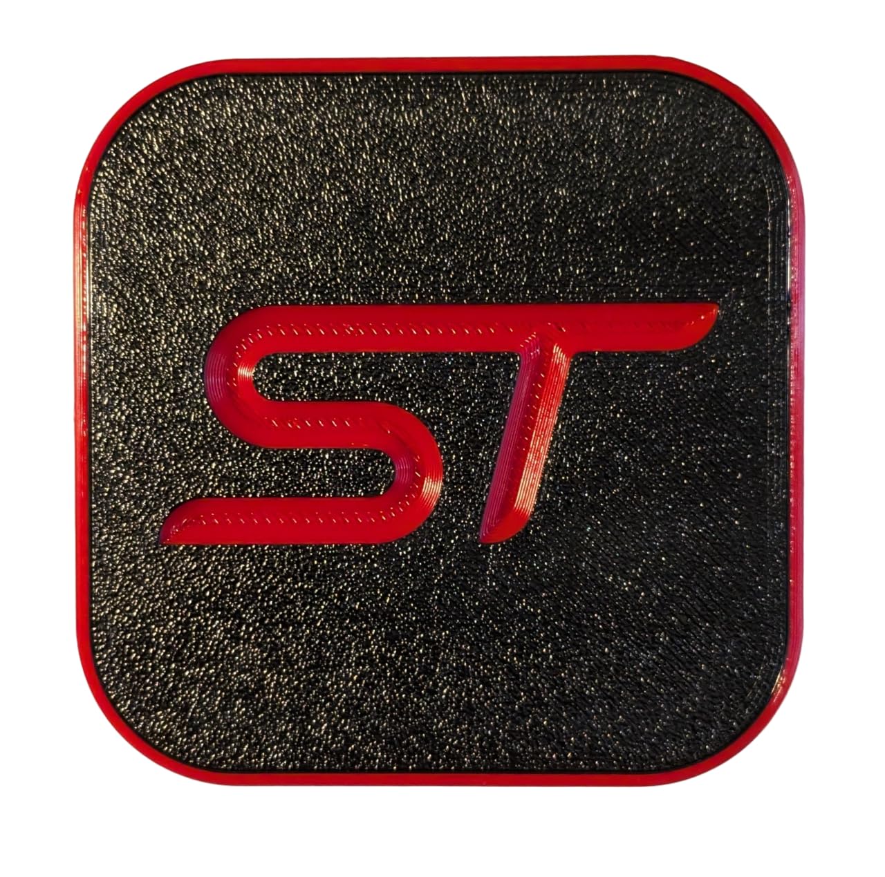 ST Hitch Cover Custom Made for an Explorer/Edge 2 inch receiver (New and Improved Design) (Red)