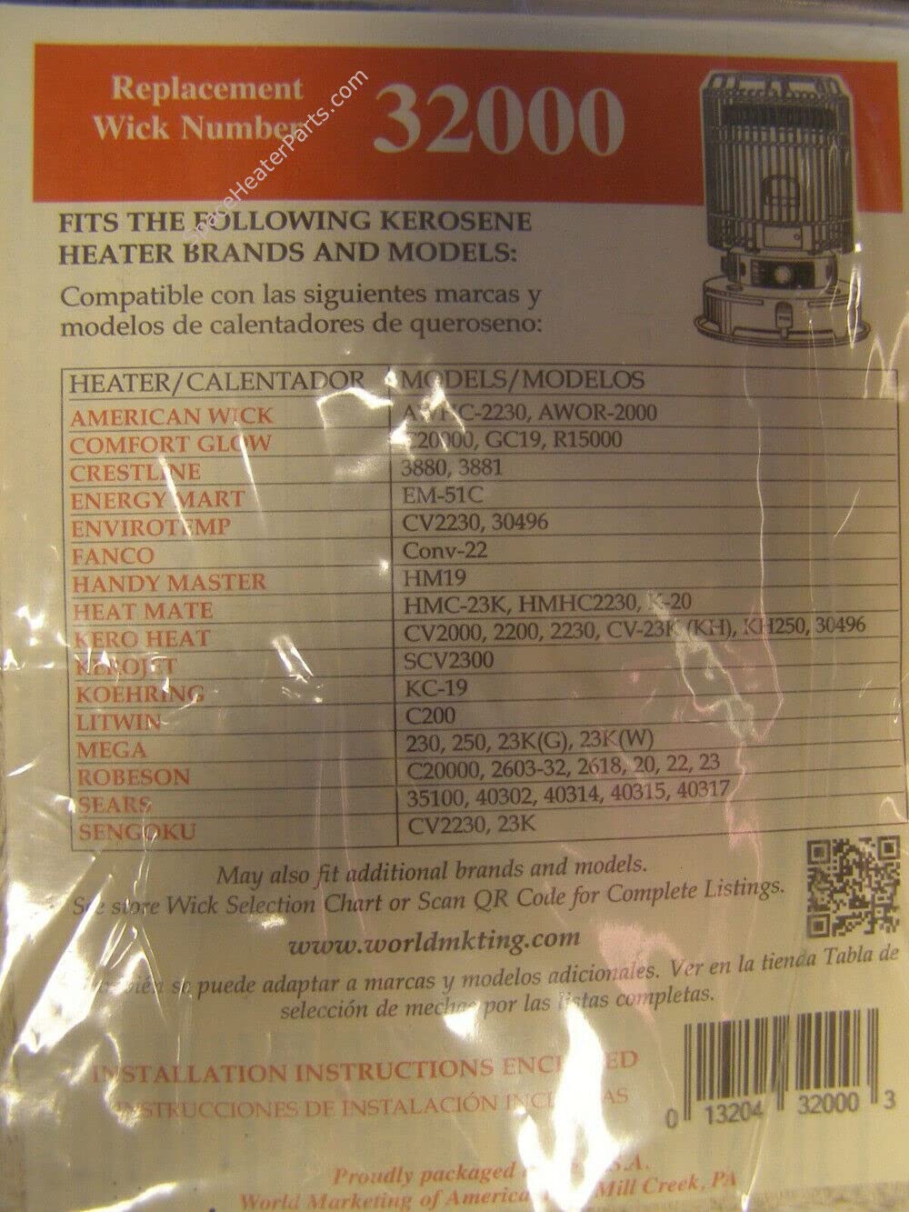 Amazon.com: Kero-world 32000 Replacement Wick For Kerosene Heaters : Home u0026  Kitchen