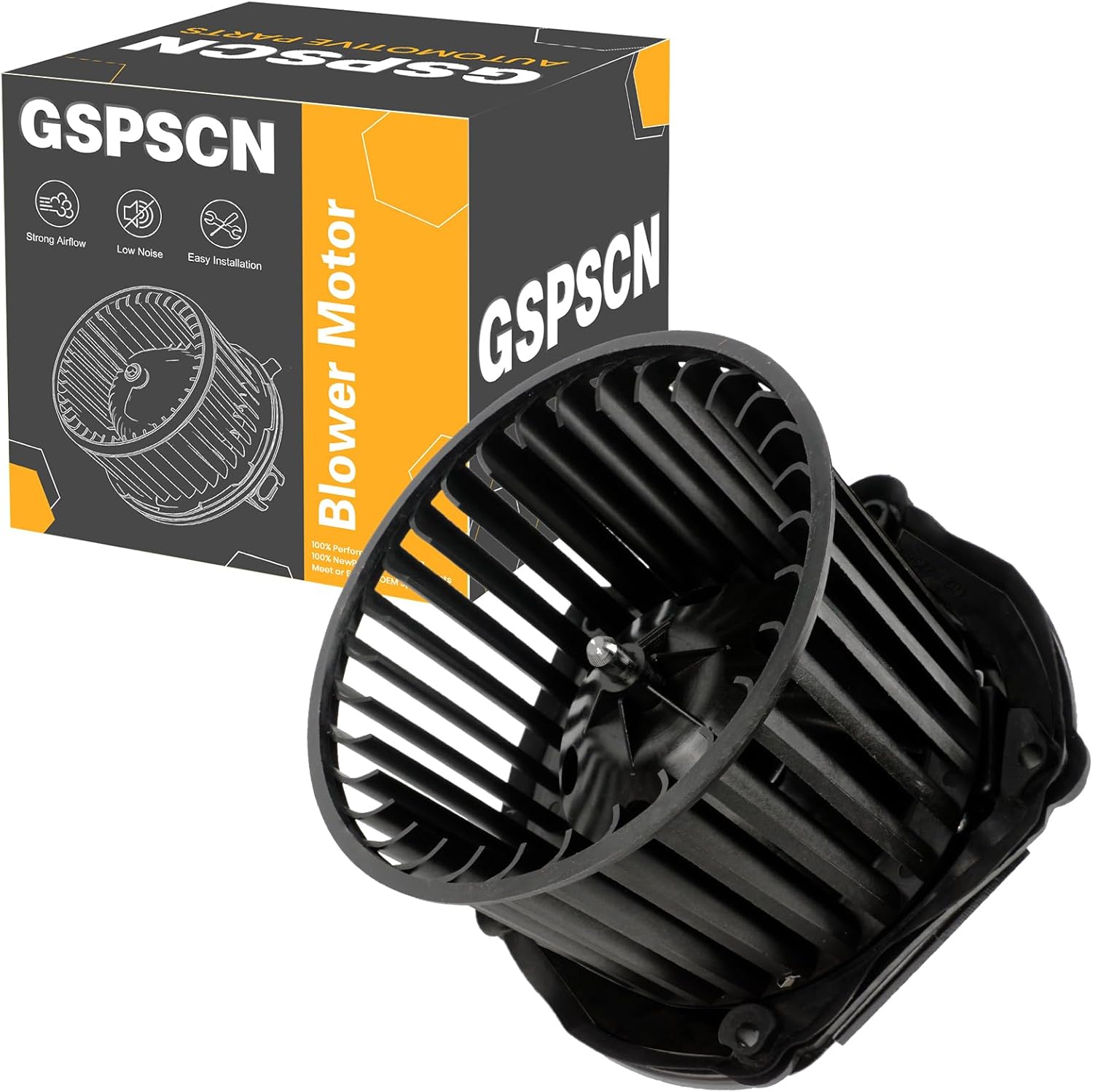 GSPSCN AC Blower Motor with Fan for 1997 1998 1999 2000 Chevy & GMC C1500 C2500 C3500 K1500 K2500 K3500 Suburban Tahoe Yukon & Cadillac Escalade - HVAC Heater Blower Motor 700100,19131213,GM3126115