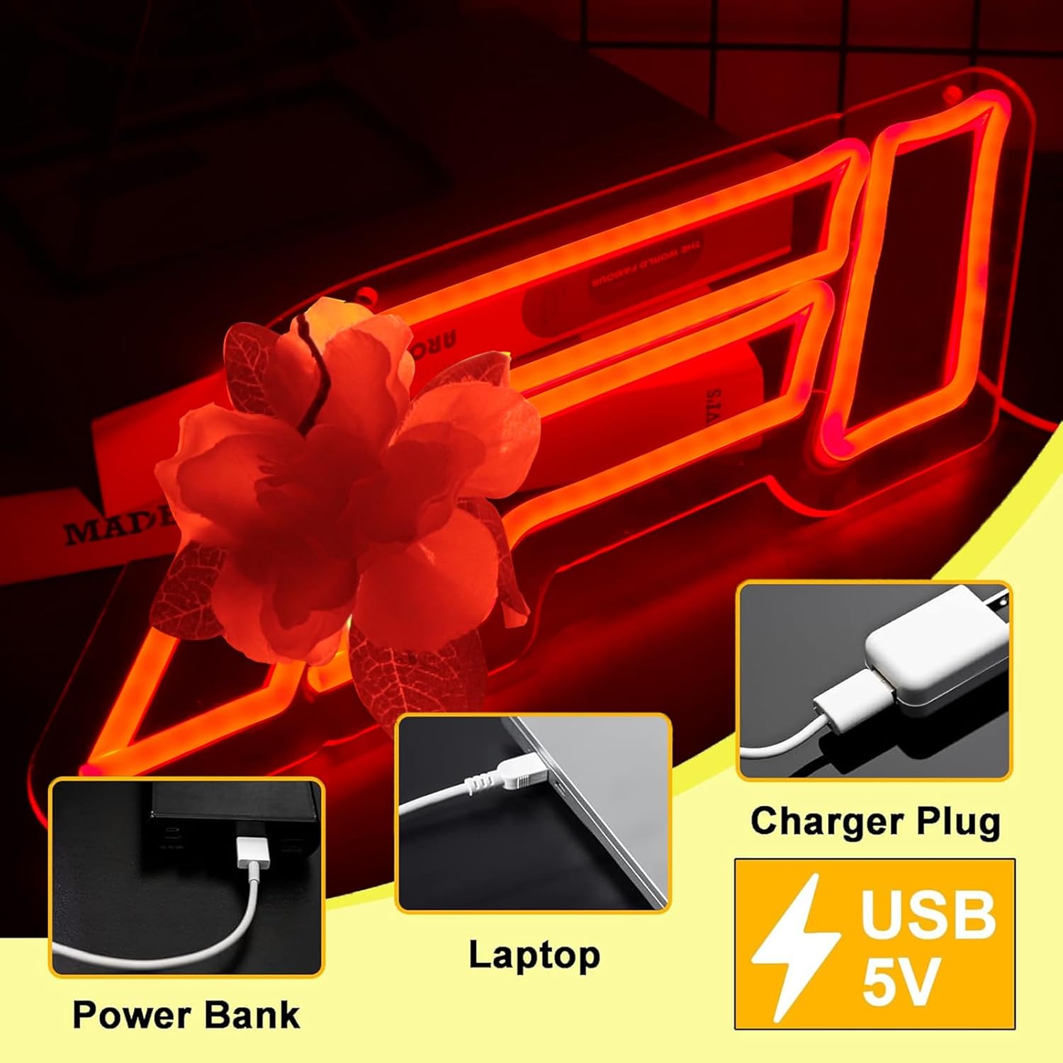 Racing Neon Signs for Wall decor Racing Sports Led Lights sign for Man Cave Beer Bar Garage Art Wall DecorativeChristmas Birthday Party Gift16.1 * 4.8inch - Image 7