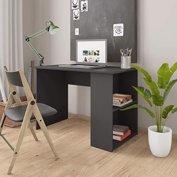 Desk Mesas Computer Table Desk Small Side Table Escritorios para Cuartos Student Writing Desk Computer Desks for Bedrooms Gray 43.3""x23.6""x28.7"" Engineered Wood, Grey