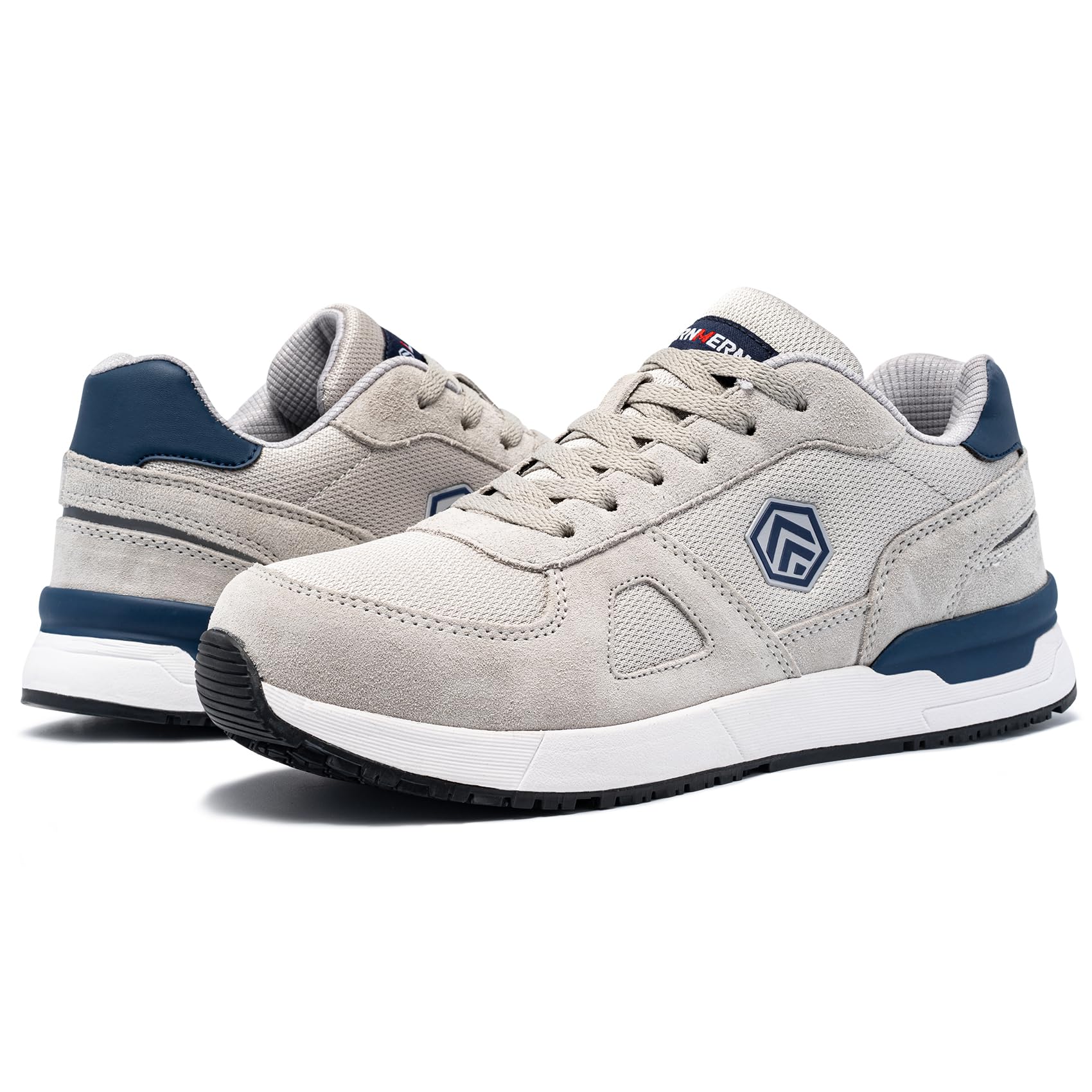 LARNMERN PRO Chaussures de Sécurité Hommes Femmes Chaussures de Travail Embout Composite Protection Confortable Baskets de Sécurité Respirantes 36-46 EU