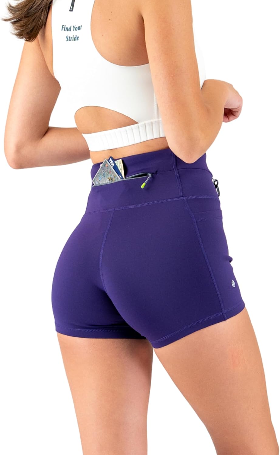 FlipBelt Women’s Compression Shorts – Built-in Running Belt – 3,5,7 Inseam – Running Shorts with Pockets - USA Small Business - Image 2