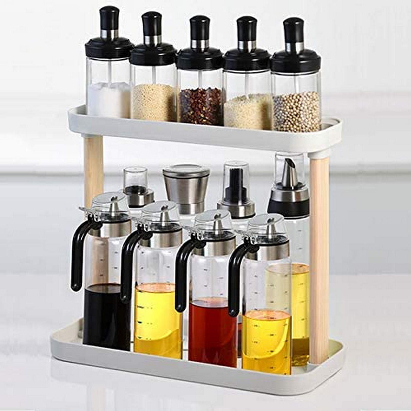 Kitchen & Diningseasoning Tank Seasoning Box Condiment Cruet Bottle High Borosilicate Glass Spice Ja