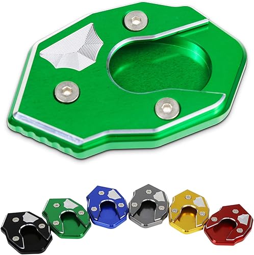 Motocicleta Kickstand Extender Pie Lateral Soporte de Extensión Pad Placa de Soporte Para Kawasaki Z650 Z900 Z1000 Z1000SX ER-6N ZX6R ZX10R