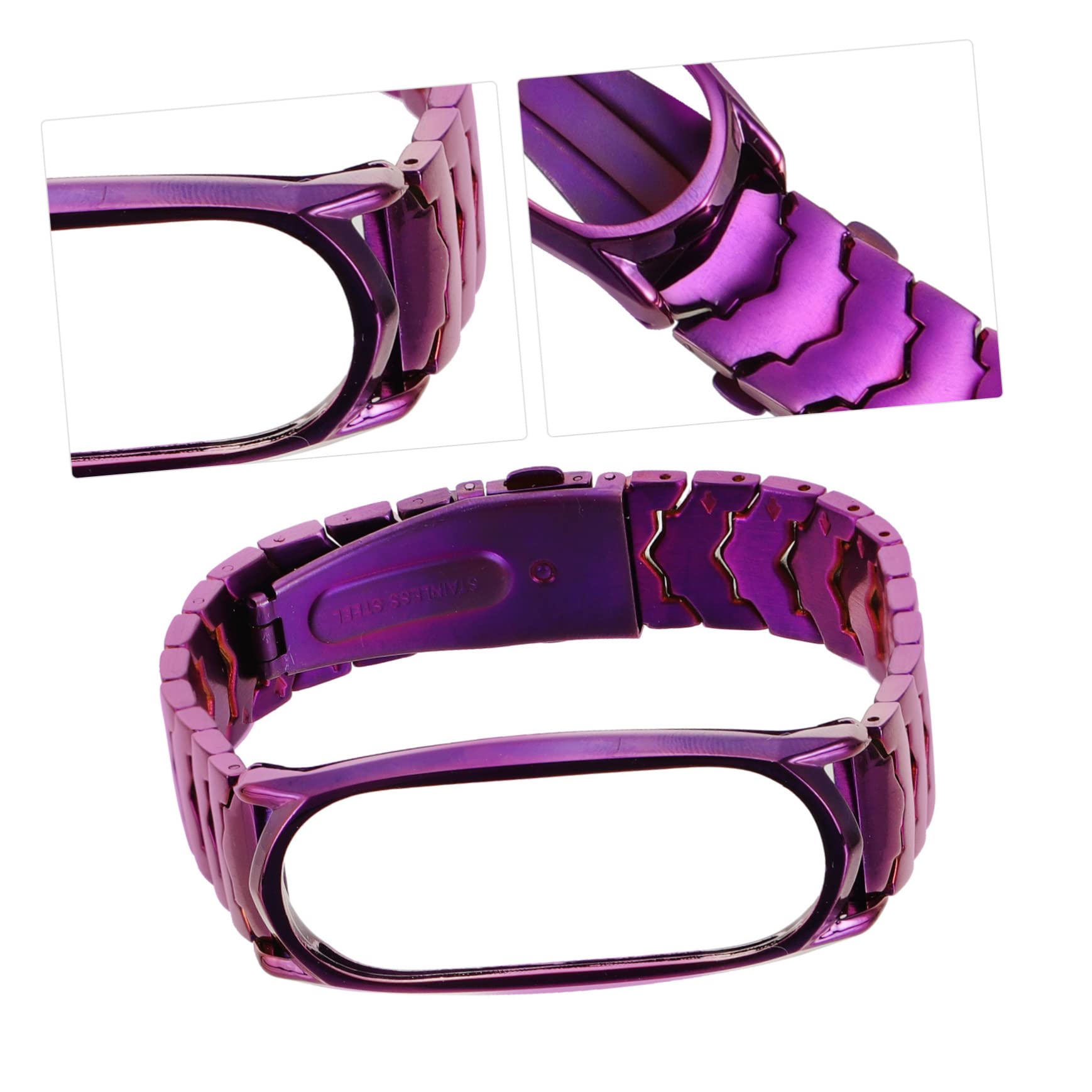 Gadpiparty 2pièces Bracelet Inoxydable Pour Band Bandes Réglables Et Élégantes Accessoire Pour Montre Connectée