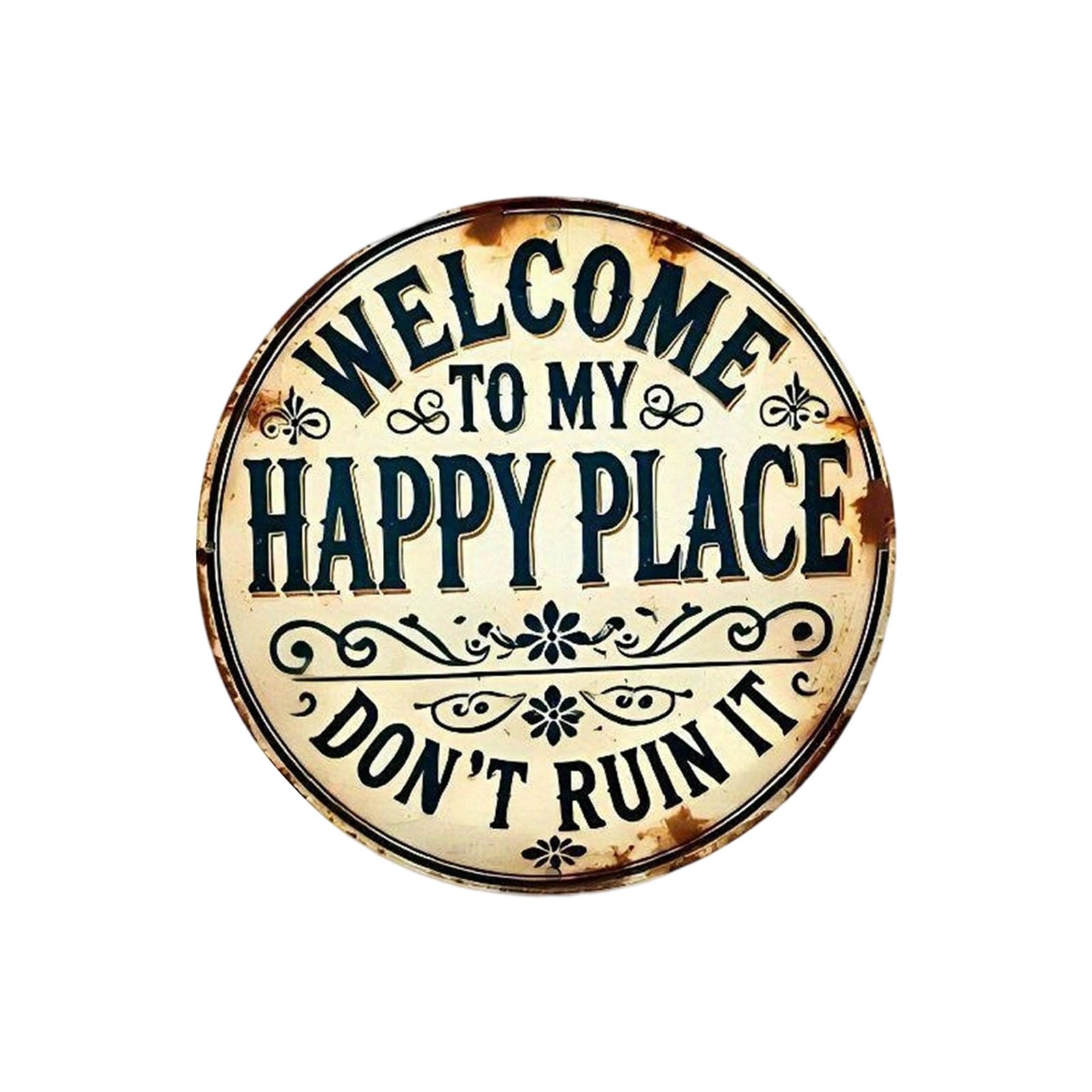 JSGHGDF Decorative Welcome Plaques Metal Wall Hanging Sign Cottage Decoration Suitable for Patios Front Door Porch Wedding Country Decoration