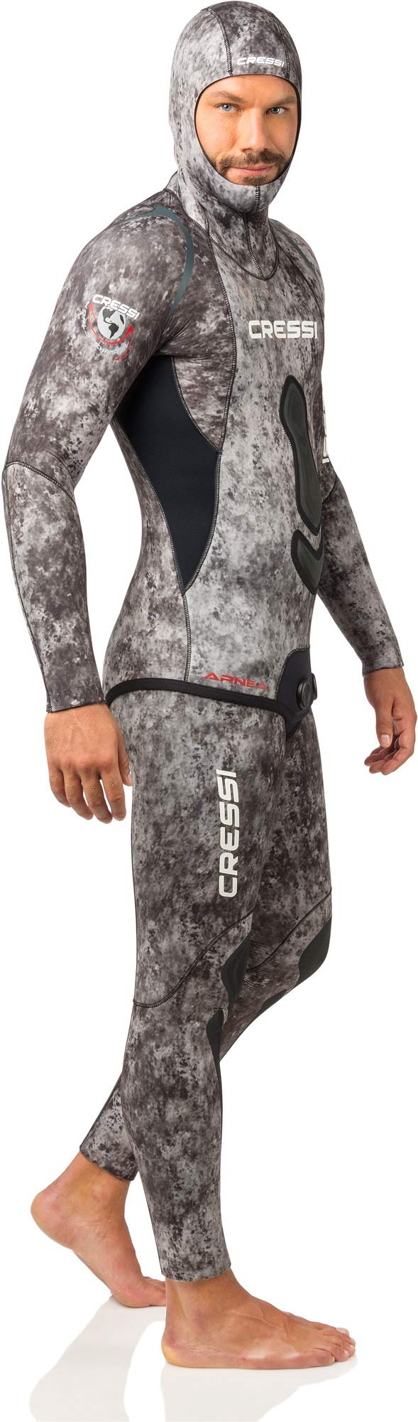 Cressi Apnea Men Complete Wetsuit 5mm Traje Profesional de Apnea y Pesca, Hombre