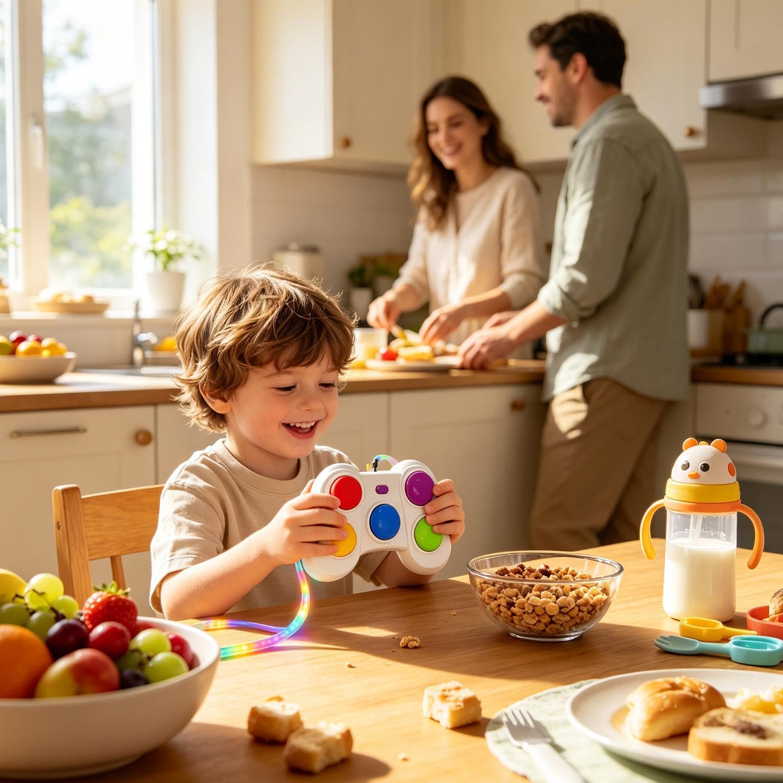 Jeu de rythme pour enfants - Jouet éducatif avec son lumineux et chargement