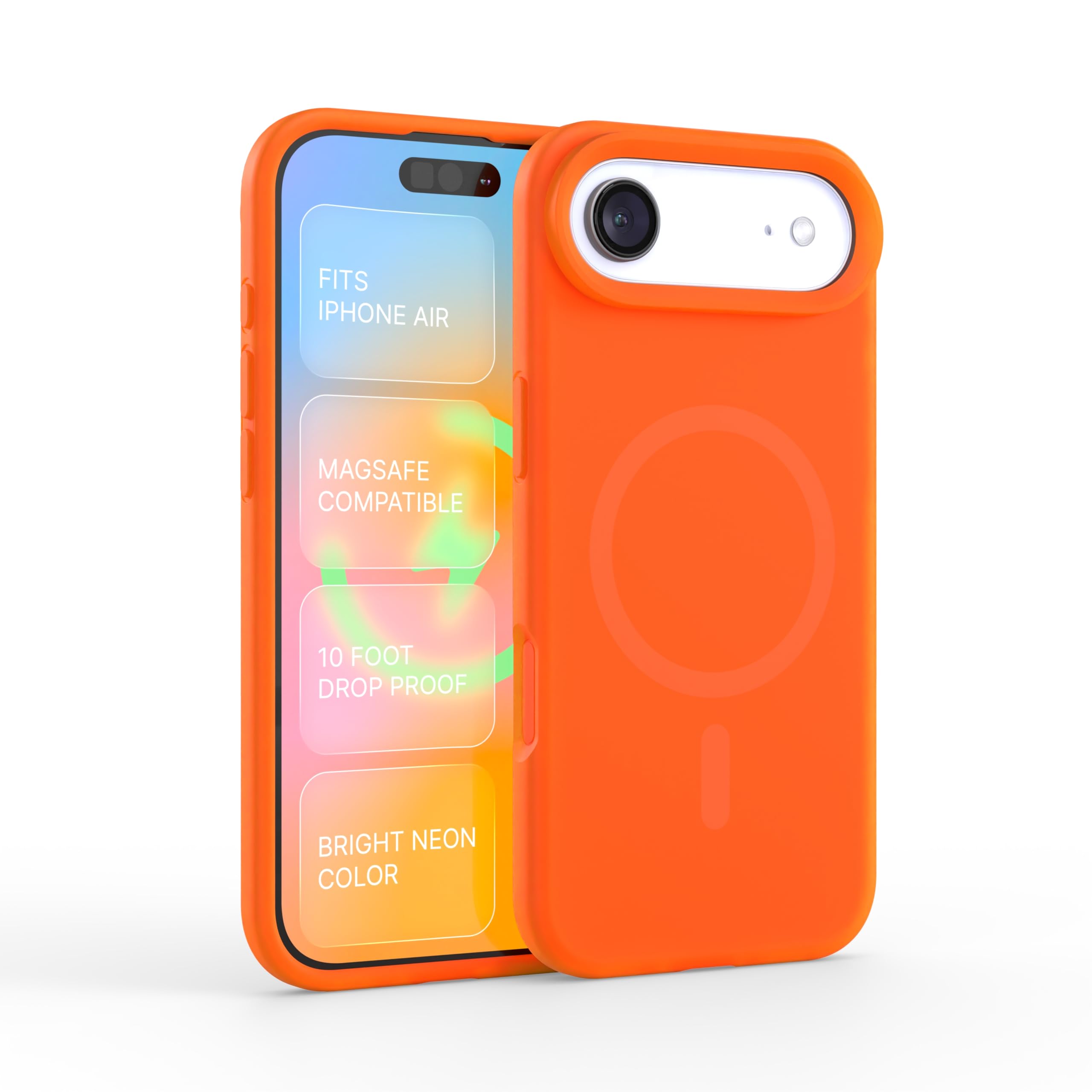 Amazon.co.jp: FELONY CASE iPhone Air用 MagSafe付き - ネオン 