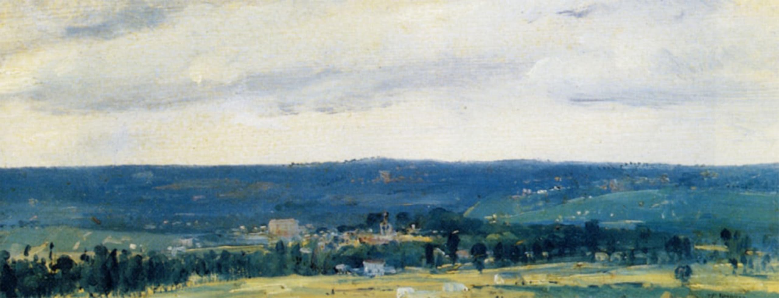 SERENDIPITP Aesthetic Poster Photo Wall Print Retro Picture the Seine Valley Near Rouen by Theodore Rousseau Modern Wall Artwork for Home Decor 60x90cm