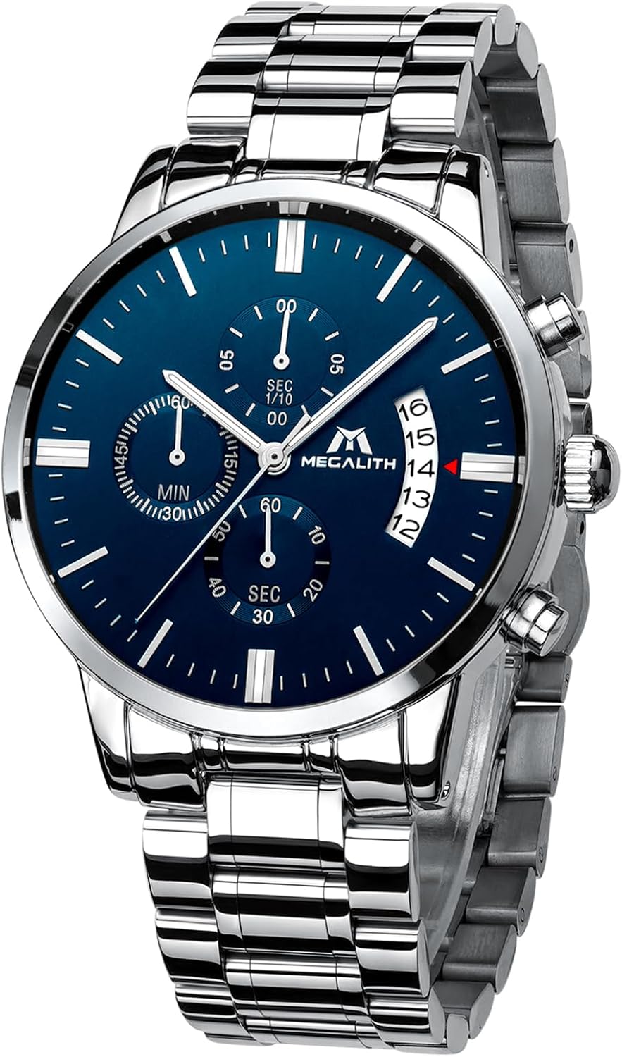 Orologio Megalith Uomo HANPOSH Orologio Militare Acciaio