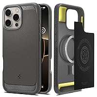 Spigen Cover per iPhone 16 Pro Max, Rugged Armor MagFit