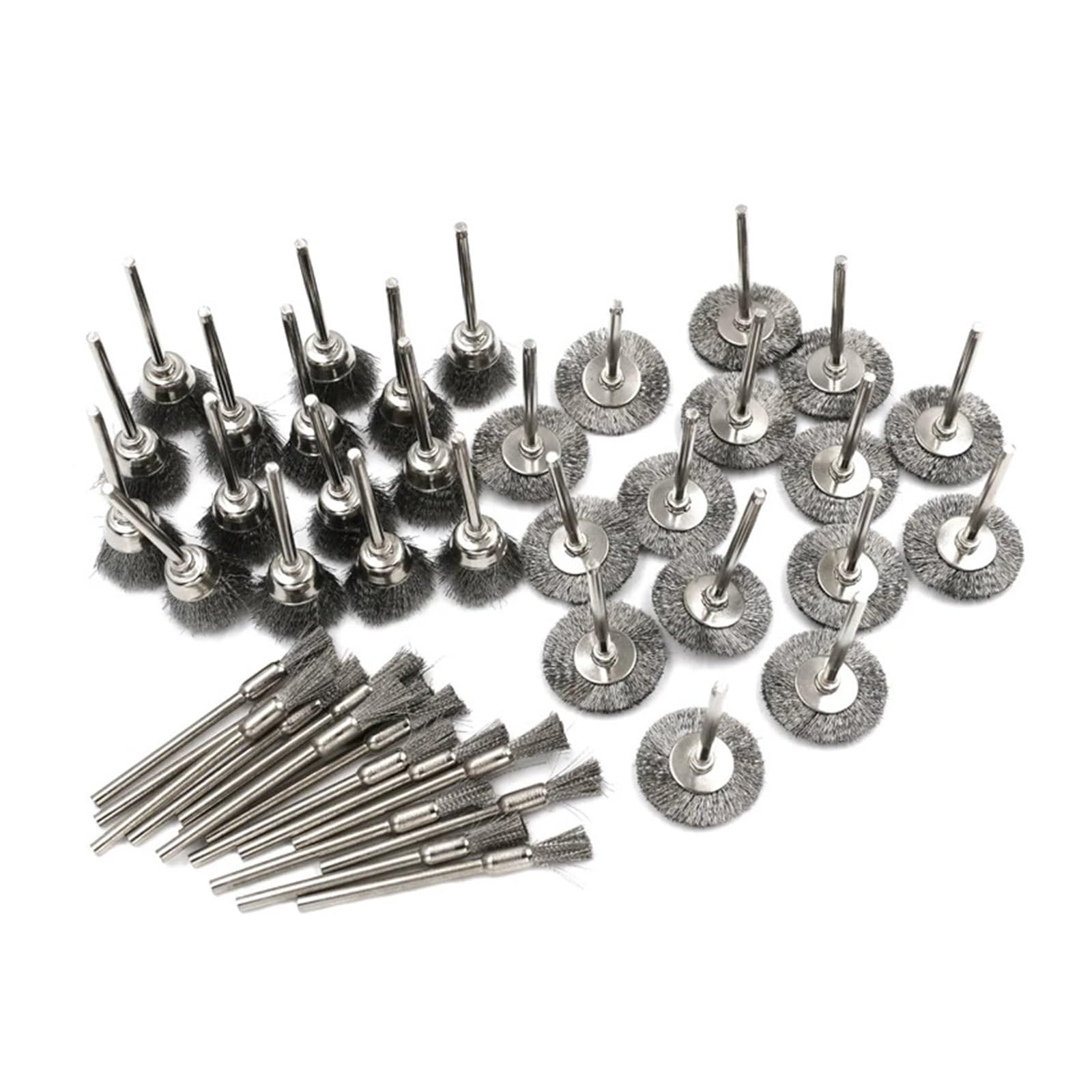 45/60 szt. Szczotka druciana do narzędzi obrotowych wiertarki elektrycznej Akcesoria tarcz polerskich(60pcs)