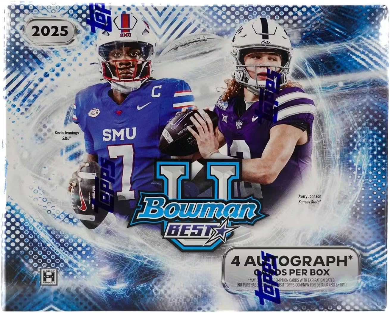 2025 Bowman University Best Football HOBBY box (4 pks/bx)