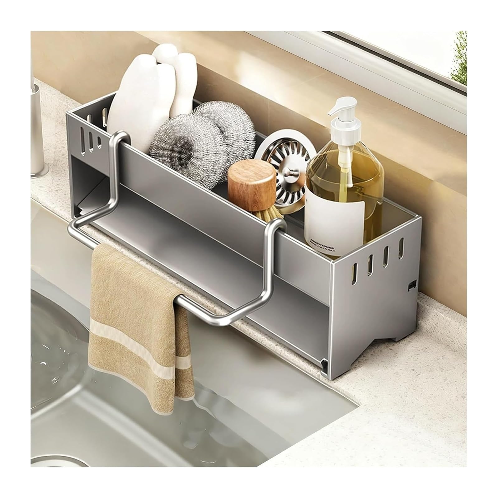 TVANTRUXIS Carbon Steel Kitchen Sink Rack