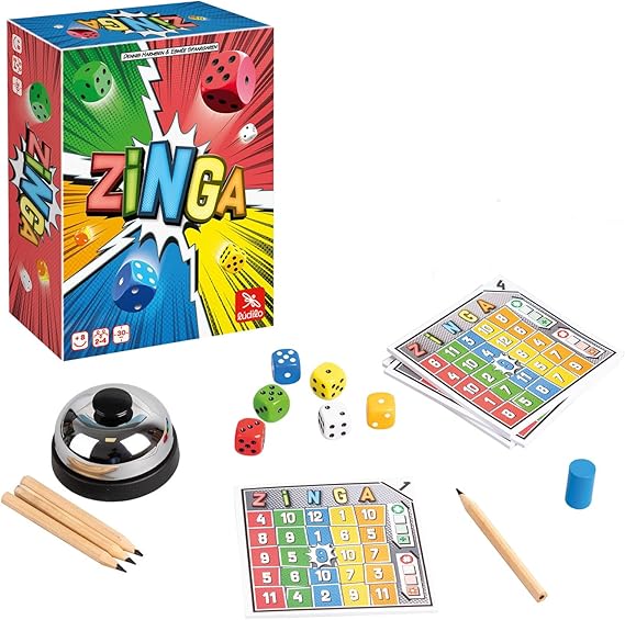 Ludilo - Zinga: Juego de Mesa para Niños y Adultos de 8 Años en Adelante