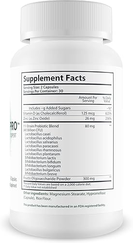 Miniatura 2 de Sleepbiotic Pro - Soporte probiótico para dormir con múltiples cepas - Ayuda a la salud intestinal y el apoyo inmunológico - Promueve la relajación