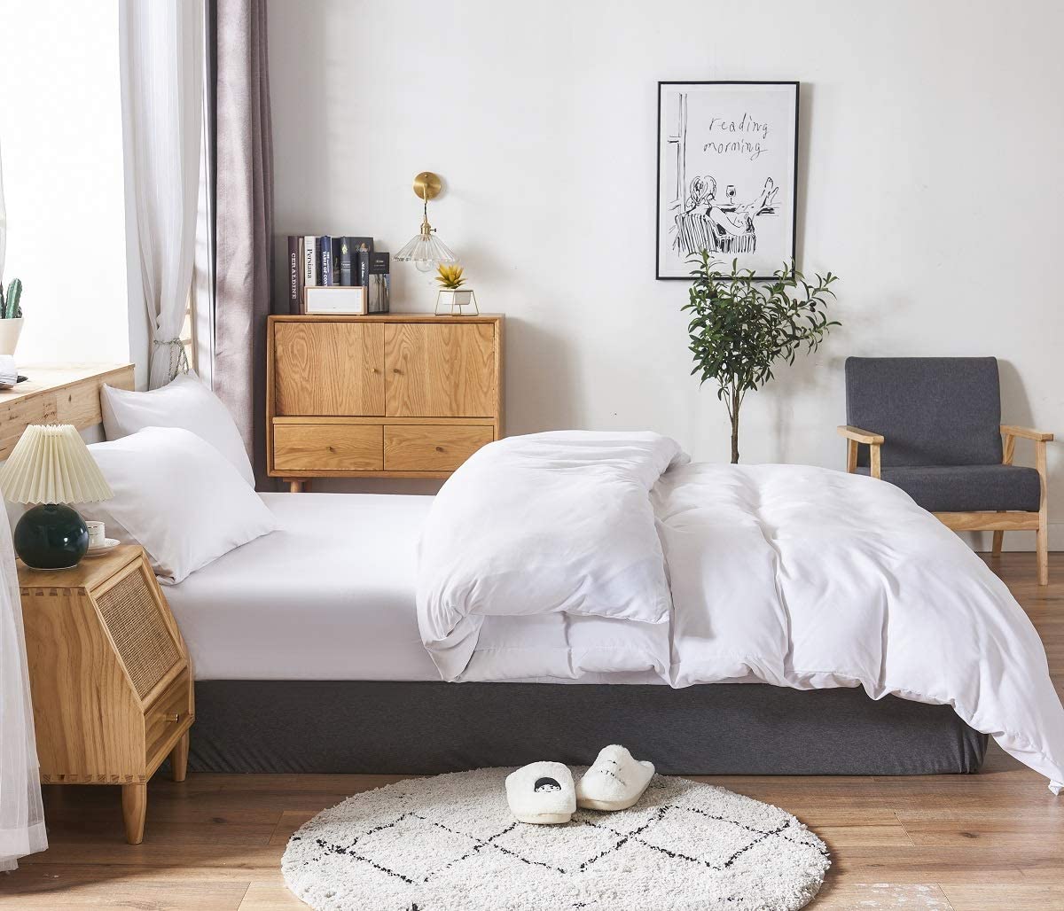 Color:オフホワイト_Size:シングル・150x210cm 【掛け布団カバー