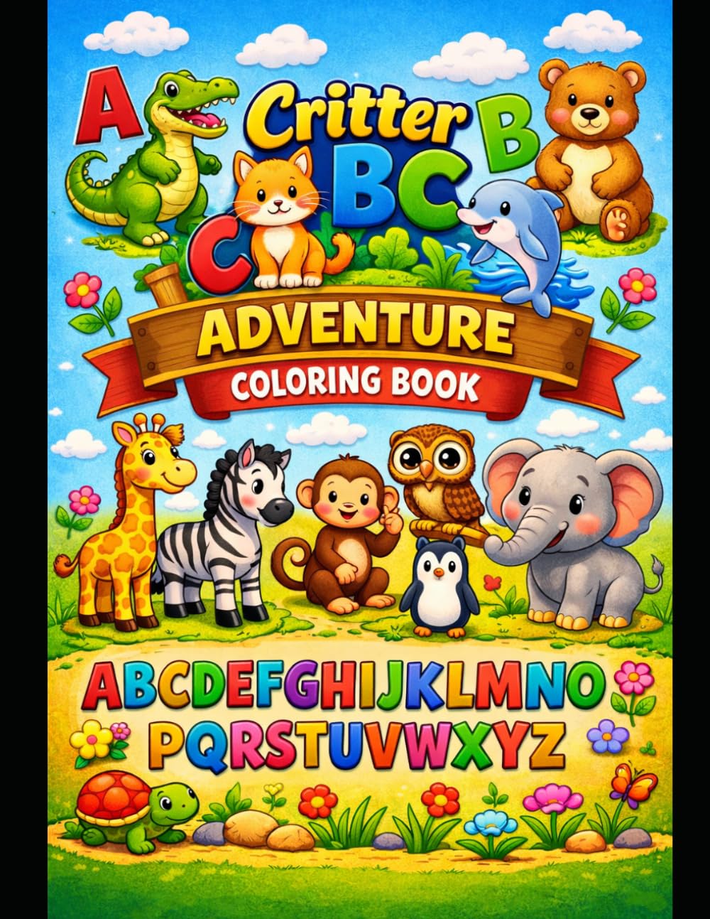 Critter ABC Adventure Coloring Book: Animals