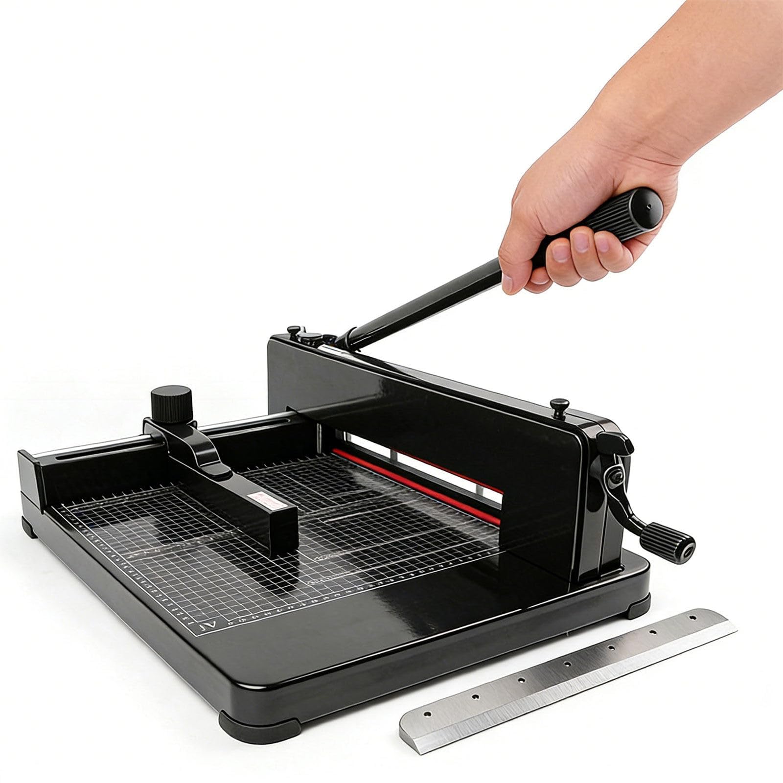 Taglierina manuale resistente, tagliacarte da scrivania, taglia fino a 400 fogli, ideale per carta artigianale, coupon, etichette e cartoncino